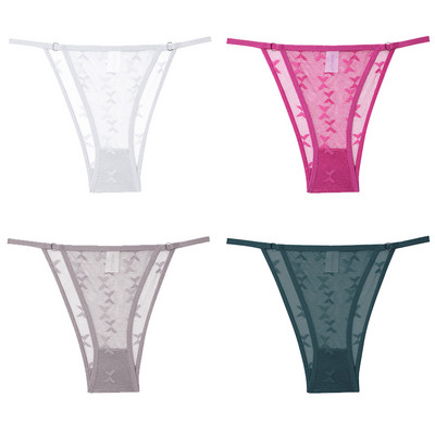 4tk/komplekt Naiste Pitspüksid Seksikas madala vöökohaga aluspesu S-XL Läbipaistvad aluspüksid Mugavad püksid Pitspüksid Naiste pesu