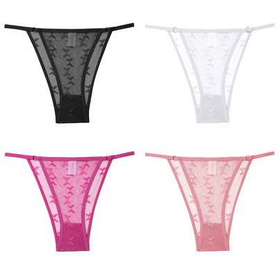 4tk/komplekt Naiste Pitspüksid Seksikas madala vöökohaga aluspesu S-XL Läbipaistvad aluspüksid Mugavad püksid Pitspüksid Naiste pesu