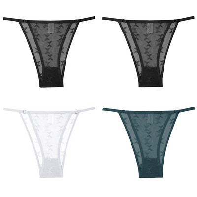 4tk/komplekt Naiste Pitspüksid Seksikas madala vöökohaga aluspesu S-XL Läbipaistvad aluspüksid Mugavad püksid Pitspüksid Naiste pesu