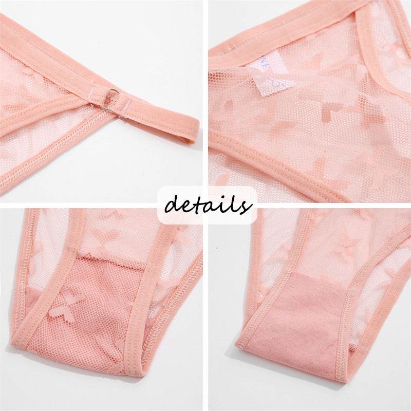 4tk/komplekt Naiste Pitspüksid Seksikas madala vöökohaga aluspesu S-XL Läbipaistvad aluspüksid Mugavad püksid Pitspüksid Naiste pesu