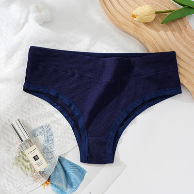 100% kokvilnas sieviešu apakšveļa elastīgas biksītes antibakteriālas siksnas vidukļa vidū M-2XL