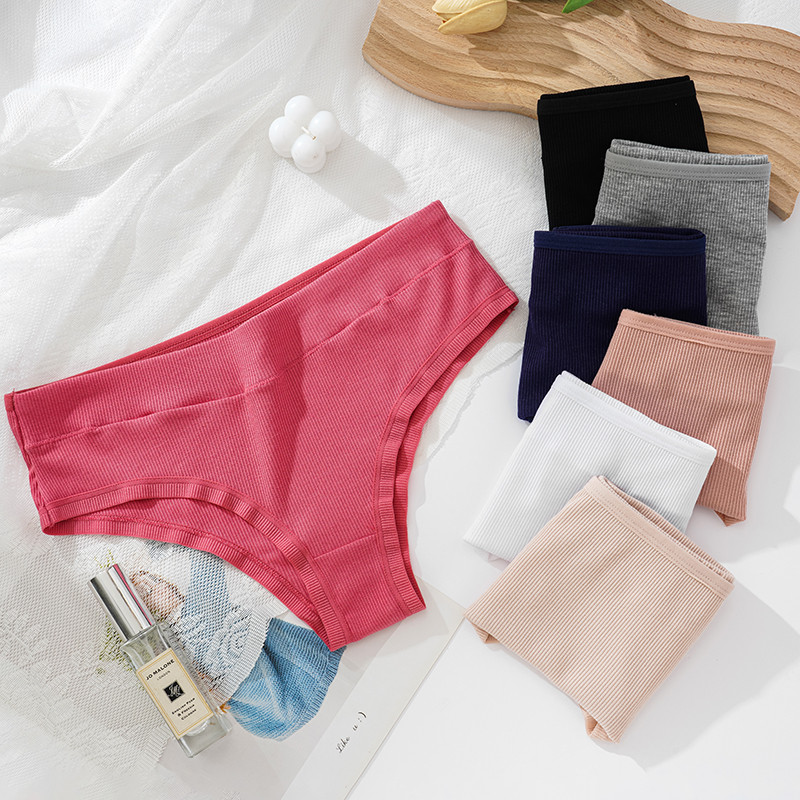 100% kokvilnas sieviešu apakšveļa elastīgas biksītes antibakteriālas siksnas vidukļa vidū M-2XL