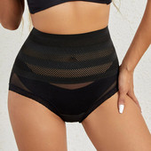 Chiloți de damă cu talie înaltă pentru femei, care slăbesc burta, cu ridicarea fundului, îmbrăcăminte de modelare, de culoare uni, din dantelă, lenjerie de corp pentru modelarea corpului.