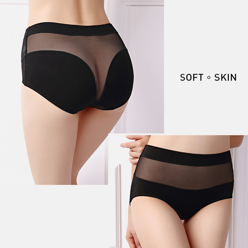 Jauna stila push up dāmu kokvilnas, augstu vidukli paceļamas seksīgas biksītes ar augstu elastību plus izmēra sieta mežģīņu trīsstūrveida apakšveļa