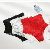 Ženske gaćice visokog struka seksi čipkaste gaćice ženske gaćice slim-fit gaćice S-XXXL