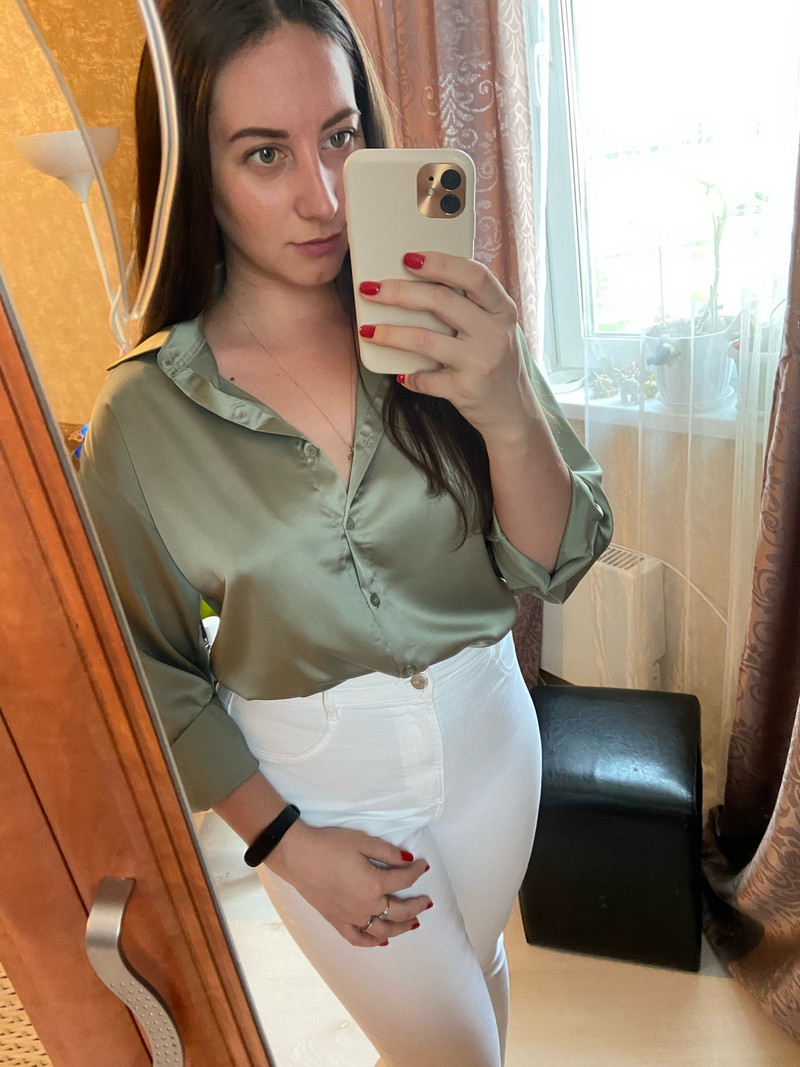 Rudens modes pogām Satīna krekls Vintage blūze Sieviešu baltā dāmu garām piedurknēm Sieviešu brīvi ielas krekli 11355