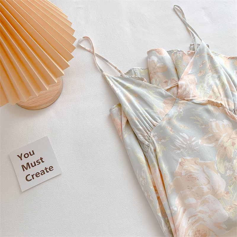 Ziedu satīna zīda naktskleita pidžamas Sieviešu seksīgi naktskrekli ar V veida kakla izgriezumu, sieviešu naktskrekli seksīgi kārdinājumi naktsveļa Elegants mājas apģērbs