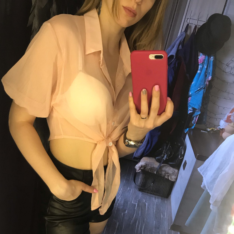 2023. gada vasaras krekls ar puspiedurknēm pogām, brīva ikdienas blūze Šifona krekli Sieviešu sasieta jostasvieta Elegantas sieviešu blūzes 9776