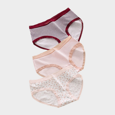 Piim siidist aluspüksid naistele Pehmed venivad püksid Lillelised naiste aluspesu Nahasõbralikud aluspüksid püksid