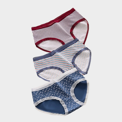 Piim siidist aluspüksid naistele Pehmed venivad püksid Lillelised naiste aluspesu Nahasõbralikud aluspüksid püksid