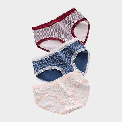 Piim siidist aluspüksid naistele Pehmed venivad püksid Lillelised naiste aluspesu Nahasõbralikud aluspüksid püksid