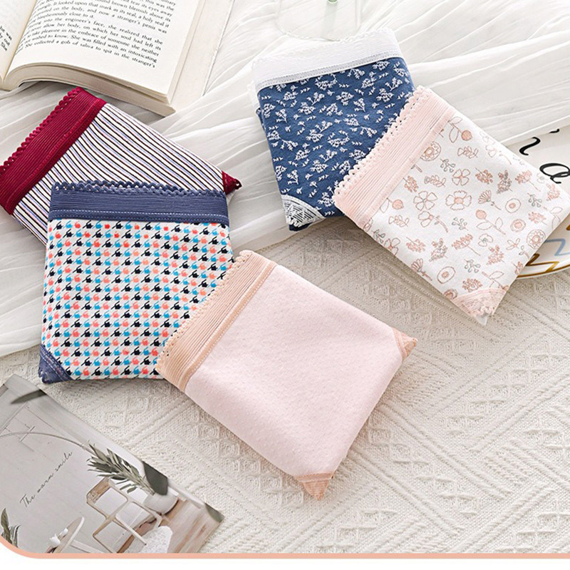 Piim siidist aluspüksid naistele Pehmed venivad püksid Lillelised naiste aluspesu Nahasõbralikud aluspüksid püksid