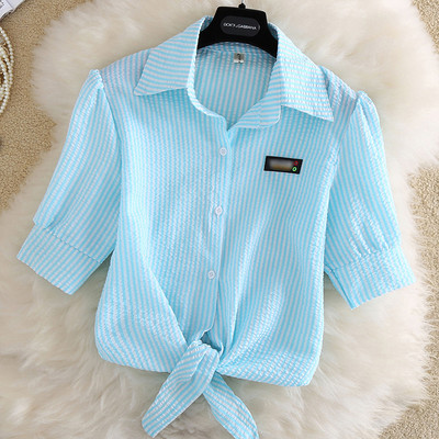 Polikróm női blúz ing Nyári ünnep bő, rövid ujjú, alkalmi felsők és új, nagyméretű blúzok Női bluz 4xl felsők