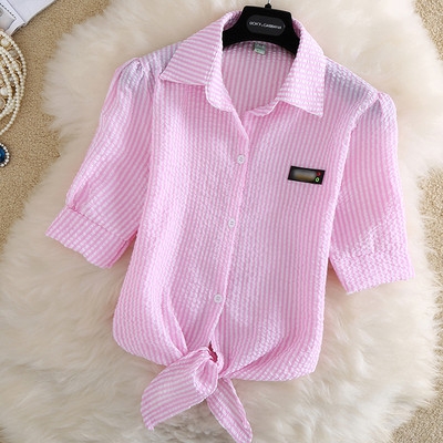 Polikróm női blúz ing Nyári ünnep bő, rövid ujjú, alkalmi felsők és új, nagyméretű blúzok Női bluz 4xl felsők