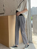 Vékony nyári kismama kockás nadrág, magas derekú, állítható, terhes nő impregnált nadrág Divat Terhesség Haren nadrág nagykereskedés