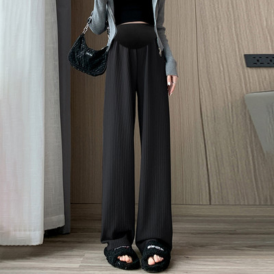 2024, primăvară, vară, femei însărcinate, pantaloni cu burtă, pantaloni drepti de maternitate cu talie înaltă, haine de sarcină de mărime unică