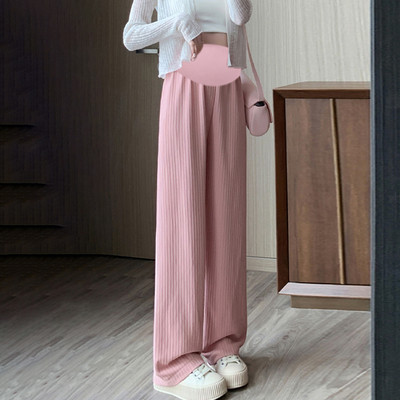2024, primăvară, vară, femei însărcinate, pantaloni cu burtă, pantaloni drepti de maternitate cu talie înaltă, haine de sarcină de mărime unică