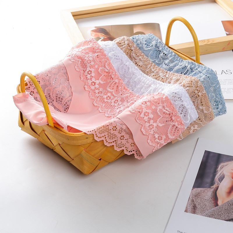 Giczi kokvilnas kājstarpes apakšbikses Sieviešu apakšveļa Seksīga mežģīņu ledus zīda mīksta bezšuvju apakšbiksītes Sieviešu apakšveļa Sieviešu masīvas biksītes XL