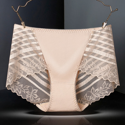 Seksīgas mežģīnes bezšuvju dobas sieviešu apakšveļa caurspīdīga mīksta, elpojoša sieviešu apakšbiksītes ar augstu elastību, plānas biksītes