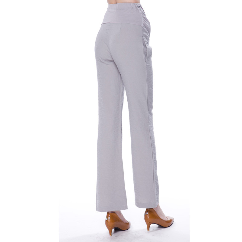 Érzelem Anyukák Női Kismama Terhes Palazzo Hosszú nadrág Terhesség Állítható magas derekú nadrág Hűvös vászon szövet