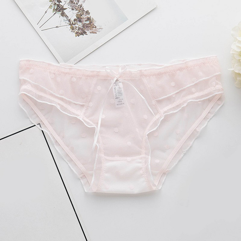 Naiste aluspüksid täpilised pitsist aluspüksid võrgust püksid, madala vöökohaga, hingavad püksid, tavaline naiste pesu naistele