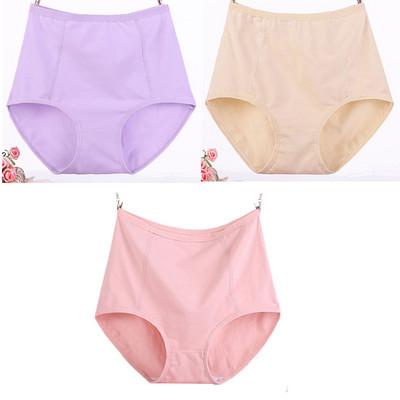 3 tk/partii suur suurus XL-6XL Seksikad kõrge vöökohaga naiste puuvillased aluspüksid hingavad püksid Aluspesu pesu aluspüksid naiste intiimsed aluspüksid