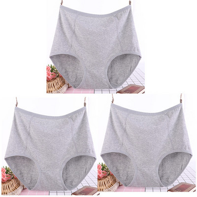 3 tk/partii suur suurus XL-6XL Seksikad kõrge vöökohaga naiste puuvillased aluspüksid hingavad püksid Aluspesu pesu aluspüksid naiste intiimsed aluspüksid
