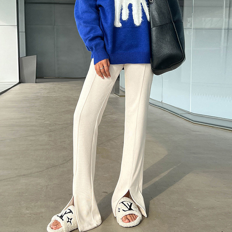 Rudens un ziemas grūtniecēm ērtas bikses ar vēderu priekšpusē ar augstu vidukli Grūtnieču vēderbikses Biroja dāmu apģērbi