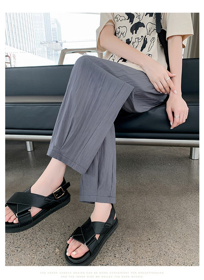 Suvemood rasedatele riided lahtised vabaaja lahedad rasedate püksid pahkluuni ulatuvad rasedad plisseeritud püksid M-3XL