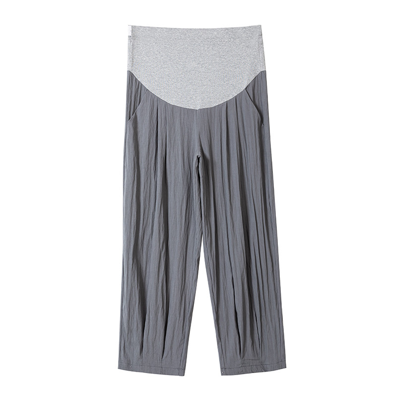 Suvemood rasedatele riided lahtised vabaaja lahedad rasedate püksid pahkluuni ulatuvad rasedad plisseeritud püksid M-3XL
