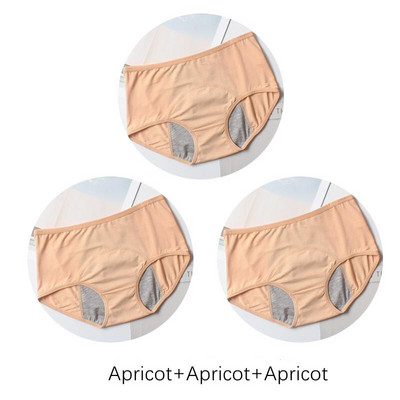 3 τμχ Αντιβακτηριδιακό φυσιολογικό παντελόνι L-8XL Εμμηνορροϊκό εσώρουχο με προστασία από διαρροές Γυναικεία εσώρουχα Εμμηνόρροια Διχτυωτό αναπνεύσιμο σλιπ