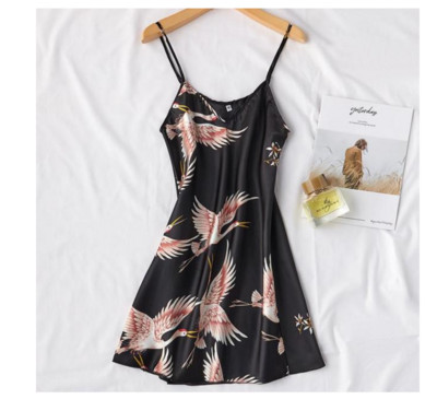 Set de rochii de noapte sexy pentru femei, 2 piese, pijama cu decolteu in V, pijama matasoasa, costum de dormit de primavara, pentru femeie