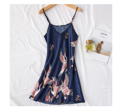 Set de rochii de noapte sexy pentru femei, 2 piese, pijama cu decolteu in V, pijama matasoasa, costum de dormit de primavara, pentru femeie