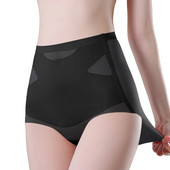 Traceless Ice Silk Bugyi Formáló Testemelő Alsónadrág Szülés utáni Hasszorító Fehérnemű Magas derekú Kényelmes Boyshort