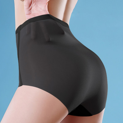 Traceless Ice Silk Bugyi Formáló Testemelő Alsónadrág Szülés utáni Hasszorító Fehérnemű Magas derekú Kényelmes Boyshort