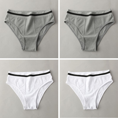 S-3XL 3-5Gb Sieviešu sporta biksītes ar augstu vidukli Biksītes Komforta vienkrāsains apakšveļa Seksīgas apakšbikses Intīma apakšveļa Mīkstas biksītes