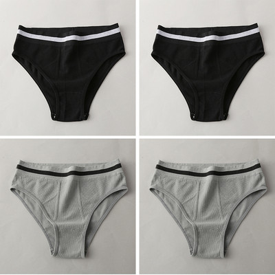 S-3XL 3-5Gb Sieviešu sporta biksītes ar augstu vidukli Biksītes Komforta vienkrāsains apakšveļa Seksīgas apakšbikses Intīma apakšveļa Mīkstas biksītes