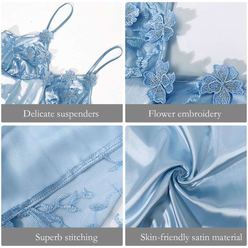 V-nyakú hálóing női csipke selymes szatén éjszakai ruha hálóing női hálóing nagy méretű hálóing hálóing nyári hálóruha