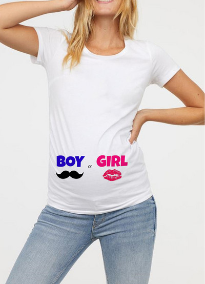 Női kismama ruházat terhes póló Vicces felső, aranyos baba mintás O-nyakú, rövid ujjú terhes felsők Terhes pólók