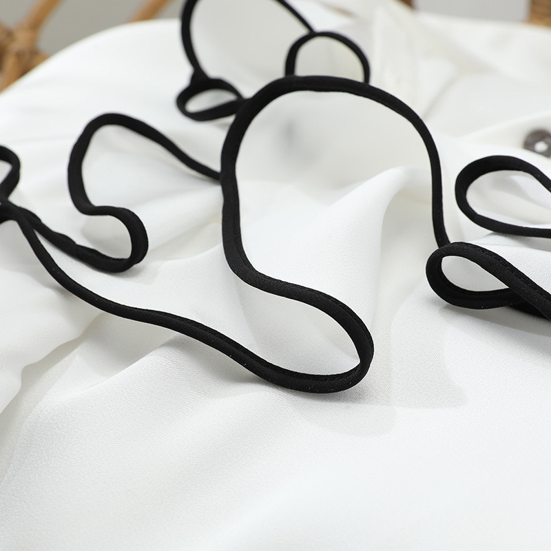 Sieviešu elegantie smokingi, plūksnās blūzes, satīns, zīda, garām piedurknēm, oficiālas biznesa biroja sieviešu darba apģērba krekli Sieviešu blūzes