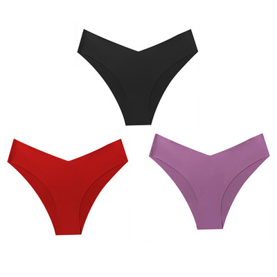 WarmSteps 3Pcs Žensko donje rublje Bešavne tange Ženske brazilske gaćice Svileno donje rublje Intimne gaćice 3 komada Besplatna dostava