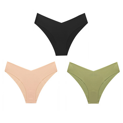 WarmSteps 3Pcs Žensko donje rublje Bešavne tange Ženske brazilske gaćice Svileno donje rublje Intimne gaćice 3 komada Besplatna dostava