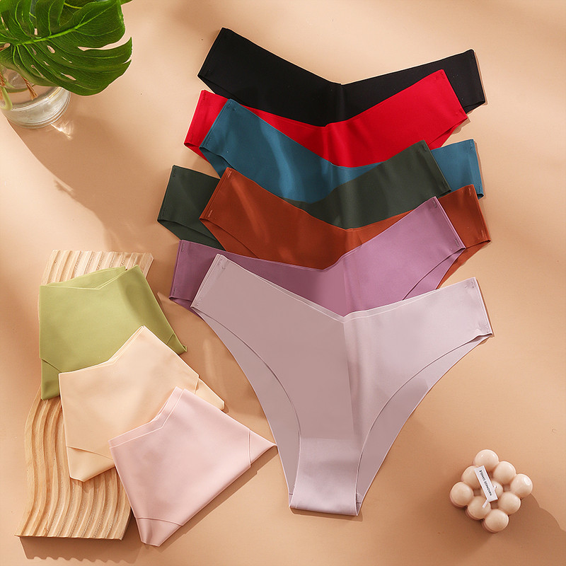 WarmSteps 3Pcs Žensko donje rublje Bešavne tange Ženske brazilske gaćice Svileno donje rublje Intimne gaćice 3 komada Besplatna dostava