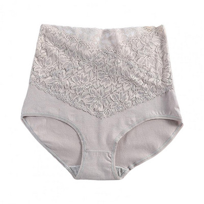 Sieviešu apakšbikses ar augstu vidukli vienkrāsainas slaidas biksītes pret saraušanos veidojošas mežģīnes stingras jostasvietas vēdera kontroles biksītes Intīmas drēbes