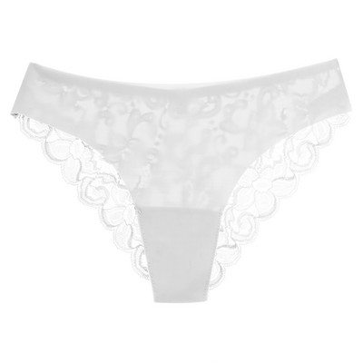 Bezšuvju sieviešu seksīgas apakšbiksītes Ledus zīda mežģīņu kārdinājums sieviešu apakšveļa Mazstāvu modes Elastība Sieviešu biksītes Komforta apakšveļa