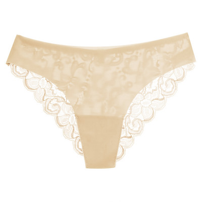 Bezšuvju sieviešu seksīgas apakšbiksītes Ledus zīda mežģīņu kārdinājums sieviešu apakšveļa Mazstāvu modes Elastība Sieviešu biksītes Komforta apakšveļa