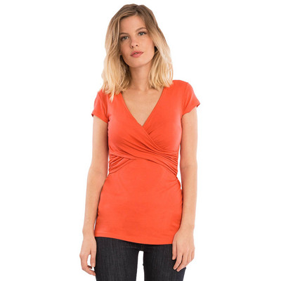 Vienkrāsains Grūtnieču Apģērbs Grūtnieču Grūtnieču Grūtnieču Apģērbs Zīdīšanai Īsām piedurknēm Mīksti Slim Topi Grūtniecība Blūze T-krekls Apģērbi Ropa