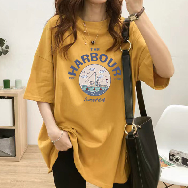 2024. gada vasara ar īsām piedurknēm kokvilnas barošanas T-krekls Modes apdruka Mātei, sieviete, kas baro bērnu ar krūti, apģērbs, laktācijas periods, tops, grūtniecība