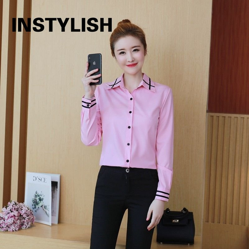 Cămașă pentru femei de vară cu mânecă scurtă cu guler răsturnat Cămașă subțire coreeană Harajuku Bluză Office Lady Formal Casual Topuri cu dungi