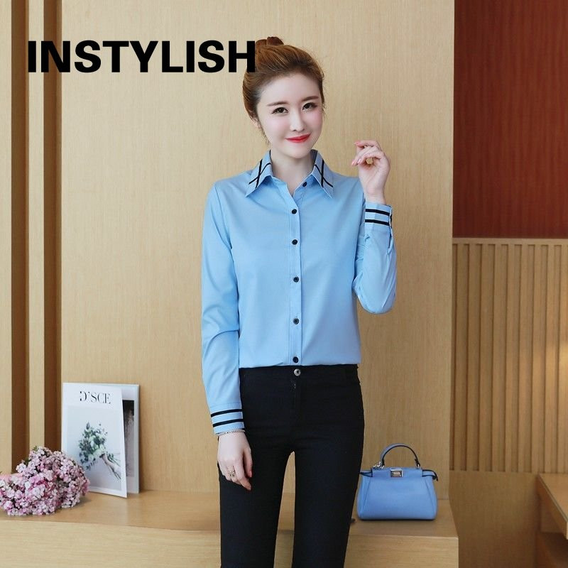 Cămașă pentru femei de vară cu mânecă scurtă cu guler răsturnat Cămașă subțire coreeană Harajuku Bluză Office Lady Formal Casual Topuri cu dungi